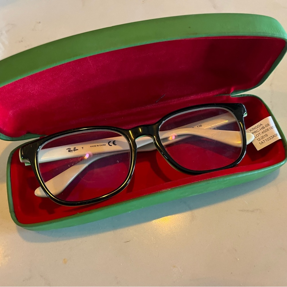 Ray-Ban RB1592 3529 Eyeglasses Black Square Full Rim Frames 48-16-130